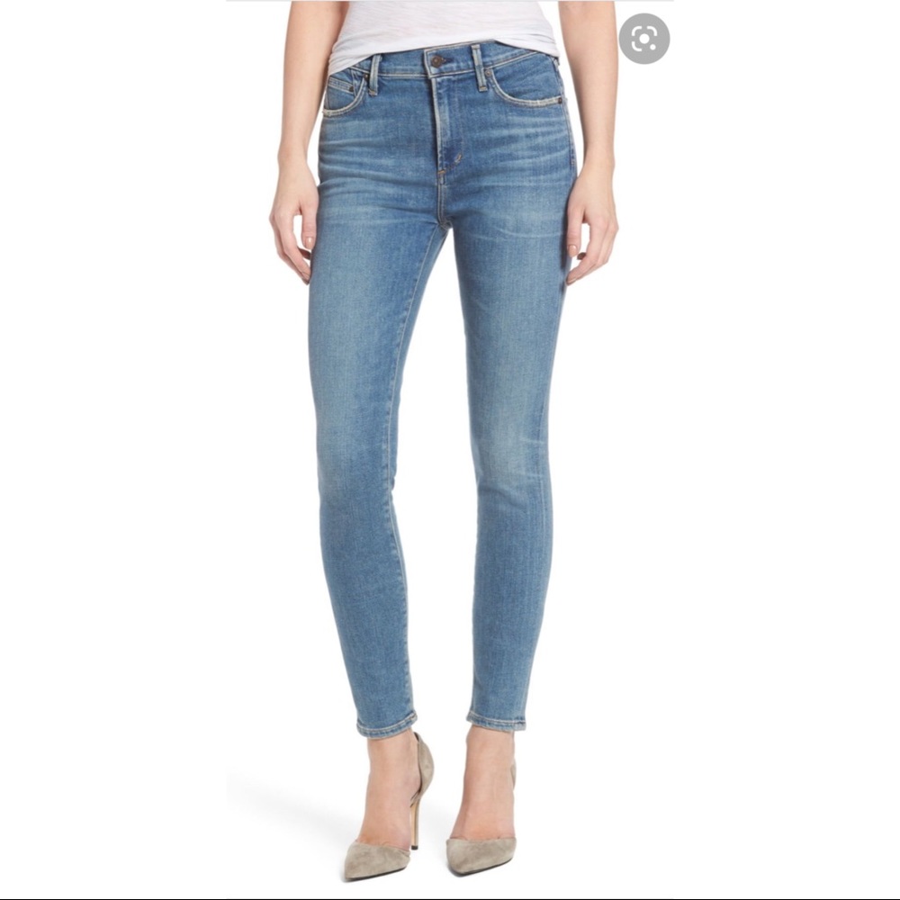 Citizens of Humanity Rocket High Waisted Skinny Jean in Reyes Wash, Size 28